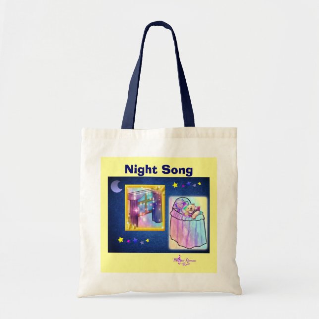 Night Song Budget Tote Bag (Front)