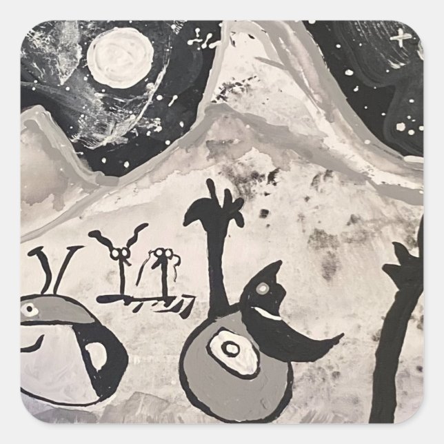 NIGHT SQUARE STICKER (Front)