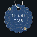 Night Star Celestial Mystical Blue Thank You Favour Tags<br><div class="desc">Starry night thank you favour tags</div>