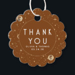 Night Star Celestial Mystical Terracotta Thank You Favour Tags<br><div class="desc">Starry night thank you favour tags</div>