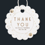 Night Star Celestial Mystical White Thank You Favour Tags<br><div class="desc">Starry night thank you favour tags</div>
