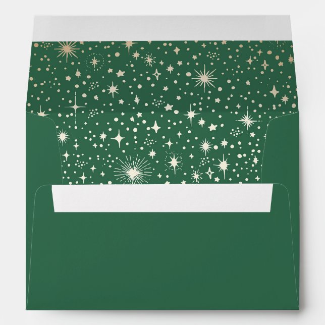 Night Stars Constellation Starry Night Mystical Envelope (Back (Bottom))