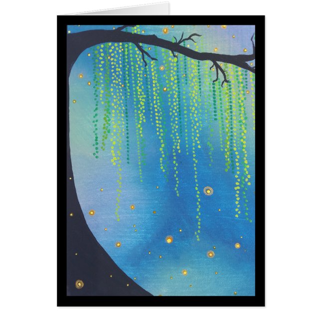 Night Stars & Lightning Bugs- Song of Sol 8:7 Card (Front)