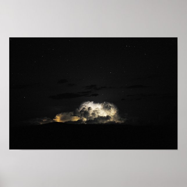 Night Storm - Big Bend, Texas Poster (Front)