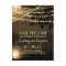 night string lights elegant save the date postcard