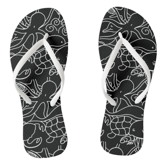 Night Swimming Flip Flops (Footbed)