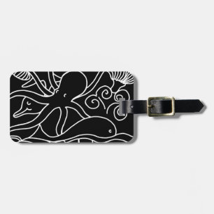 Night Swimming Personalized Luggage Tag