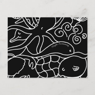 Night Swimming Postcard