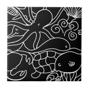 Night Swimming Tile