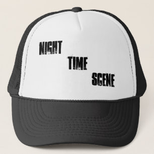 NIGHT TIME SCENE TRUCKER HAT