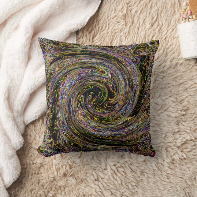 Night Times swirling.... Throw Pillow (Blanket)