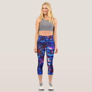 Night town capri leggings