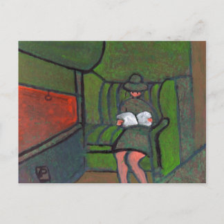 Night train postcard