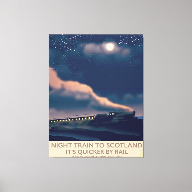 Night train to Scotland Canvas Print (Front)