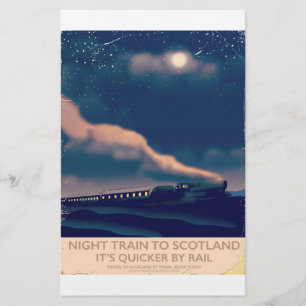 Night train to Scotland Stationery
