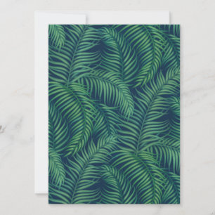 Night tropical palm leaves