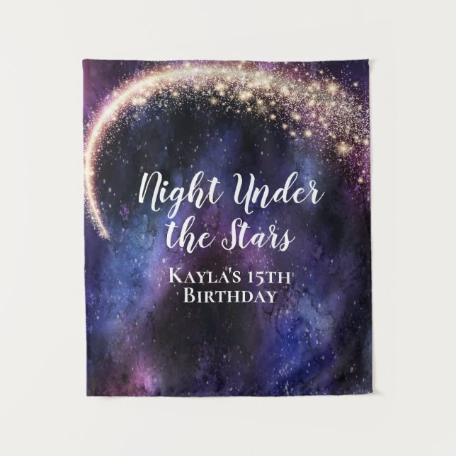 Night Under the Stars Backdrop Tapestry (Front)