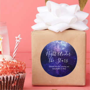 Night Under the Stars Galaxy Classic Round Sticker