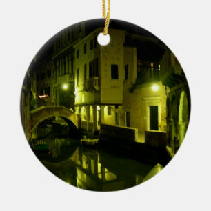 night venice ceramic ornament