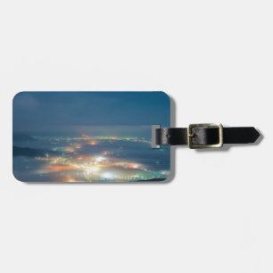 Night View Aso Night Sea Of Clouds Japan Kumamoto Luggage Tag