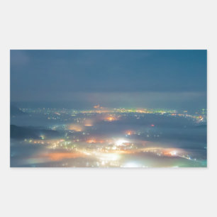 Night View Aso Night Sea Of Clouds Japan Kumamoto Sticker