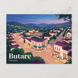 Night View, Butare Rwanda Postcard