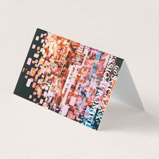 Night-view from Flight Mug Business Card (Front)