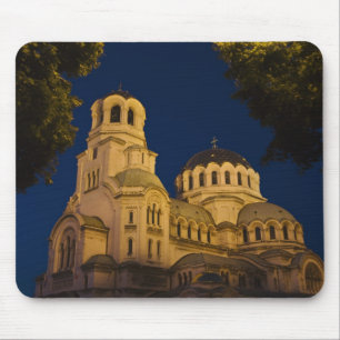 Night view of Alexander Nevski Cathedral Mouse Pad