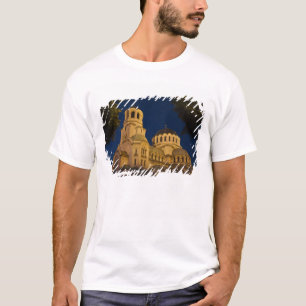 Night view of Alexander Nevski Cathedral T-Shirt