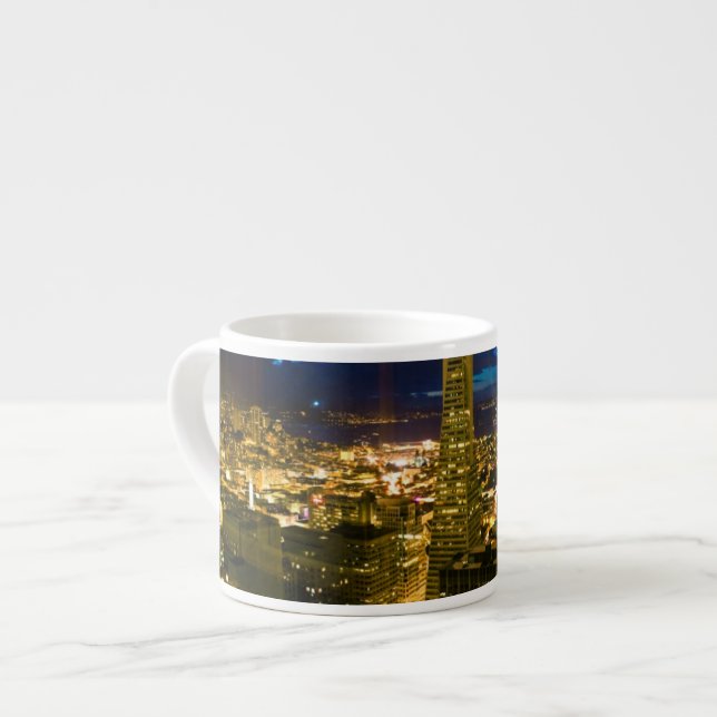 Night view of San Francisco. Espresso Cup (Front Left)