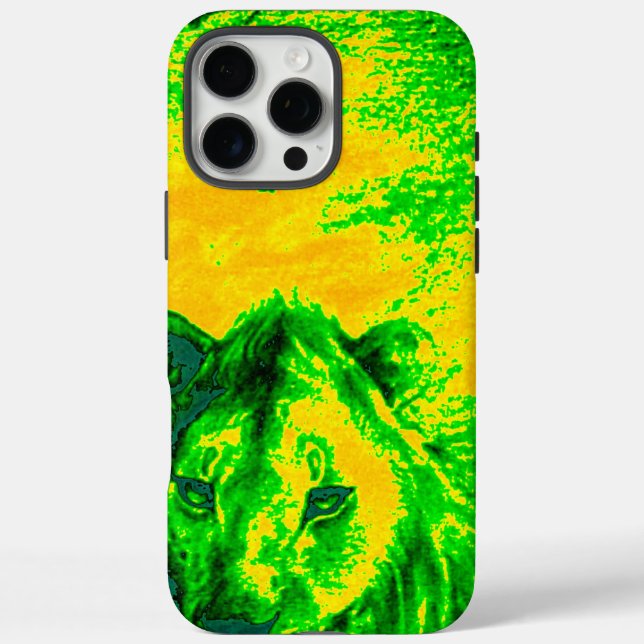 Night Vision Lion Art Fluorescent Print Case-Mate iPhone Case (Back)