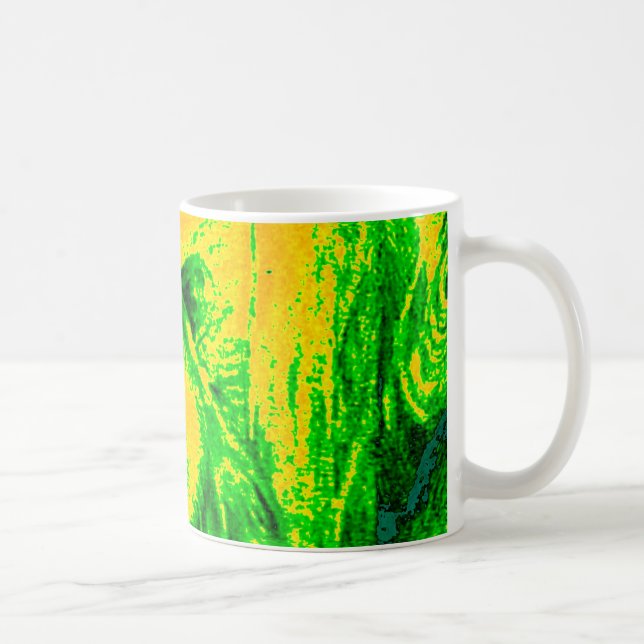 Night Vision Lion Art Fluorescent Print Coffee Mug (Right)