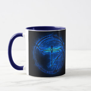 Night Warden - Dragonfly Blue flames - Mug