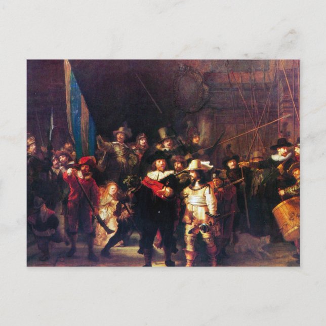 Night Watch by Rembrandt Harmenszoon van Rijn Postcard (Front)