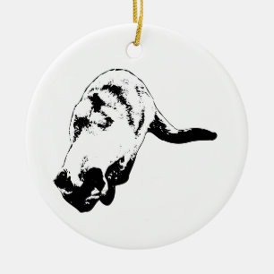 Night Watch, Heart Spark Ceramic Ornament