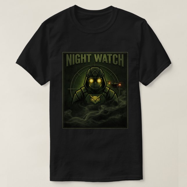 Night Watch Tactical T-Shirt (Design Front)