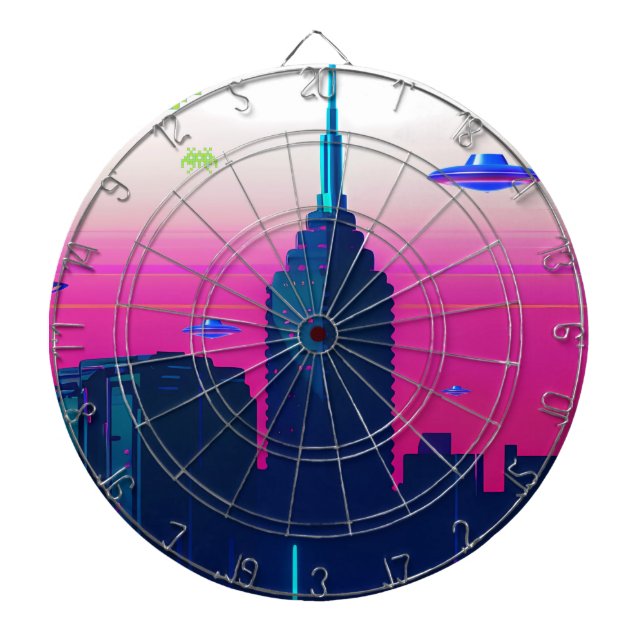 Night Waves and Vapour Daze Dartboard (Front)