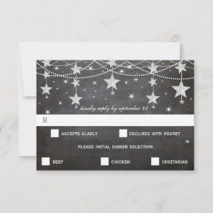 Night Wedding Under the Stars RSVP