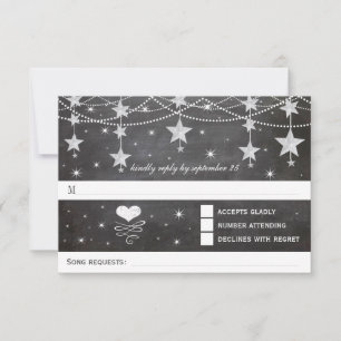 Night Wedding Under the Stars RSVP