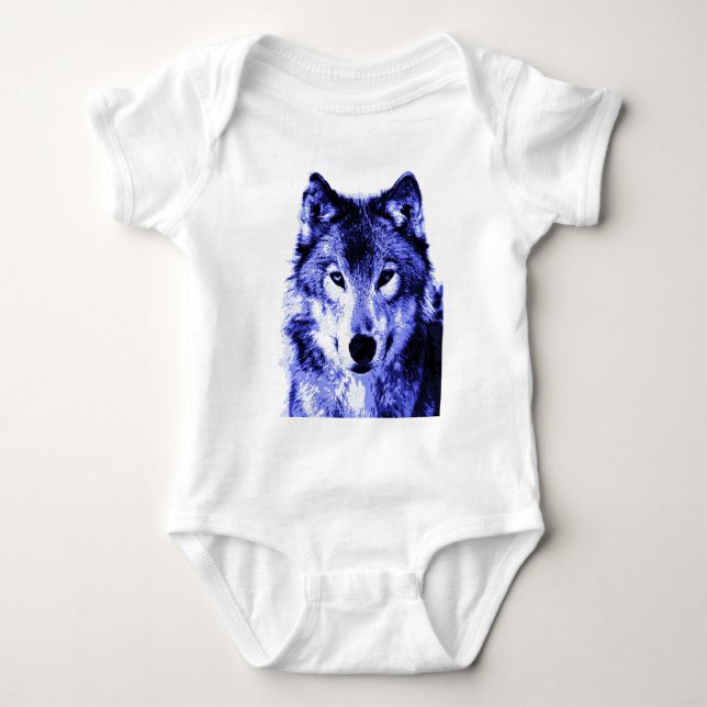 Night Wolf Baby Bodysuit (Front)