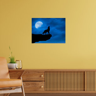 Night Wolf Poster