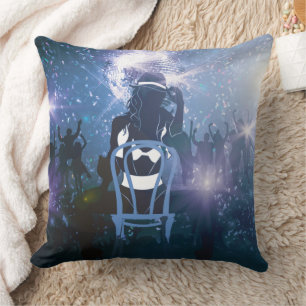 Nightclub dancing throw pillow