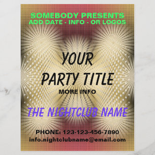 nightclub party flyer