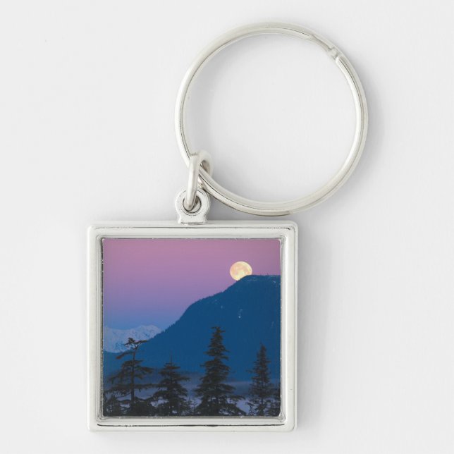 Nightfall in Alaska Keychain (Front)