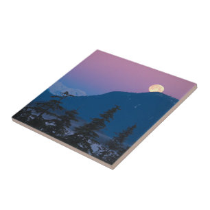 Nightfall in Alaska Tile