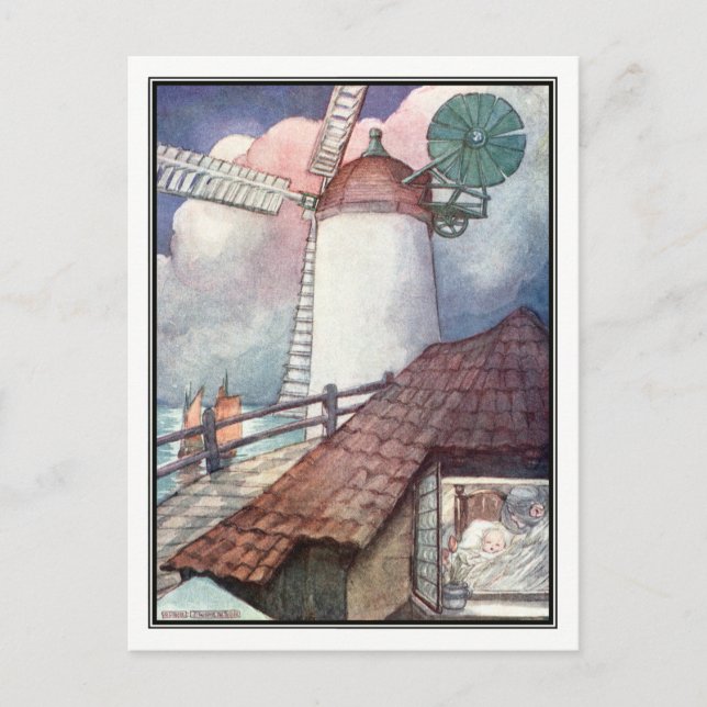 Nightfall in Dordrecht by Anne Anderson Postcard (Front)