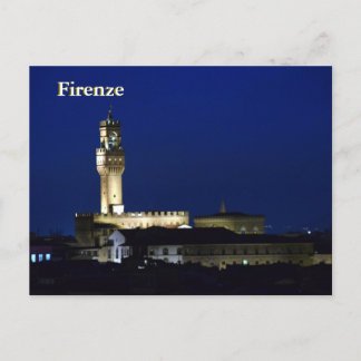 Nightfall in Firenze postcard