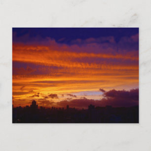 Nightfall over the City Postcard