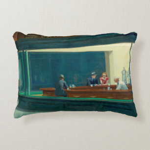 Nighthawks 1942 by Edward Hopper Accent Pillow