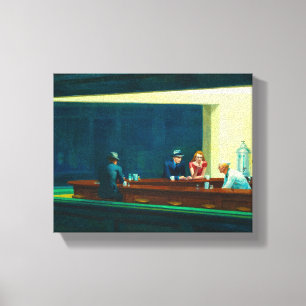 Nighthawks, 1942 by Edward Hopper Canvas Print
